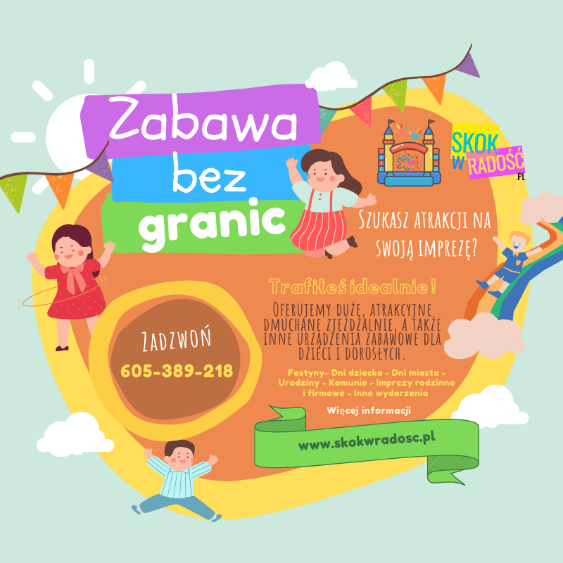 wynajem zjezdzalni dmuchanych lublin rzeszów kielce, warszawa poniatowa opole lubelskie, puławy